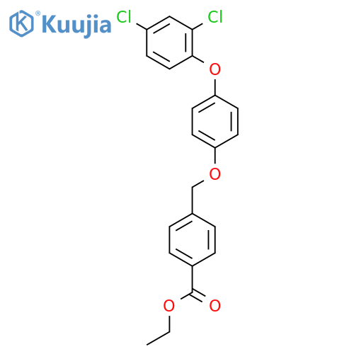Benzoic acid, 4-[[4-(2,4-dichlorophenoxy)phenoxy]methyl]-, ethyl ester structure