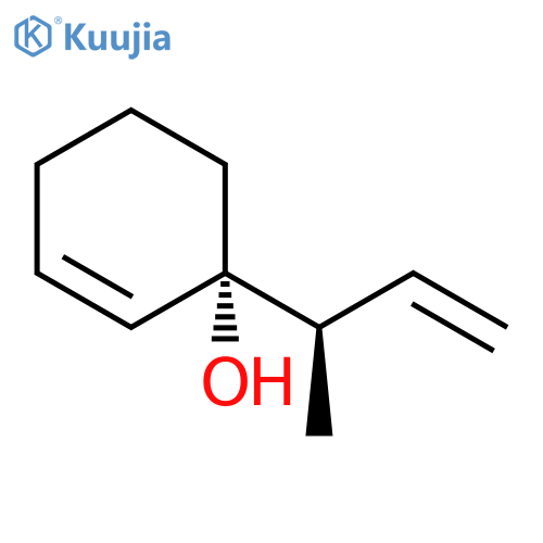 2-Cyclohexen-1-ol, 1-[(1R)-1-methyl-2-propenyl]-, (1S)-rel- structure
