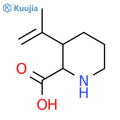 3-(Prop-1-en-2-yl)piperidine-2-carboxylic acid structure