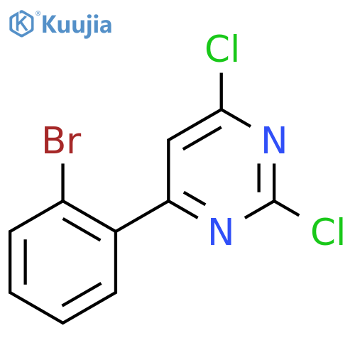 4-(2-bromophenyl)-2,6-dichloropyrimidine structure