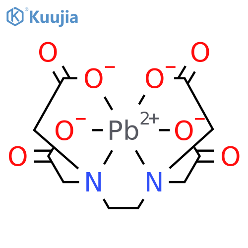 Plumbate(2-),[[N,N'-1,2-ethanediylbis[N-[(carboxy-kO)methyl]glycinato-kN,kO]](4-)]-, (OC-6-21)- structure