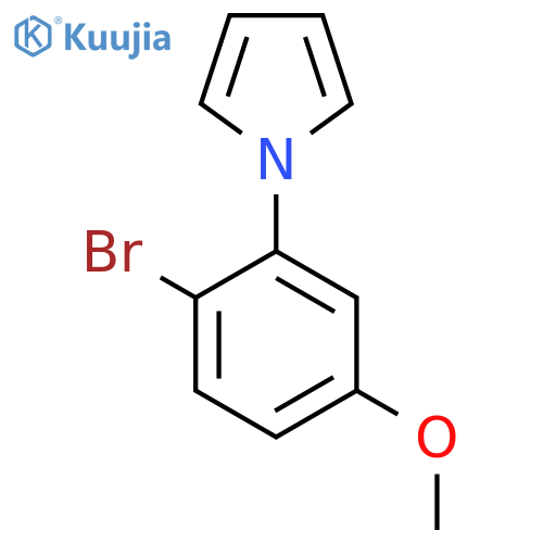 1-(2-Bromo-5-methoxyphenyl)-1H-pyrrole structure