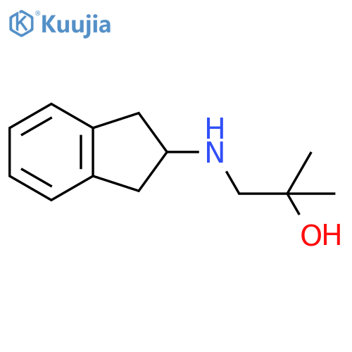1-(2,3-dihydro-1H-inden-2-yl)amino-2-methylpropan-2-ol structure