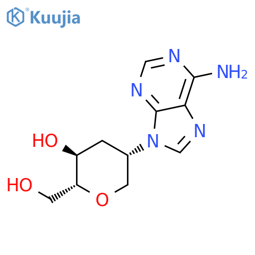 D-arabino-Hexitol, 2-(6-amino-9H-purin-9-yl)-1,5-anhydro-2,3-dideoxy- structure