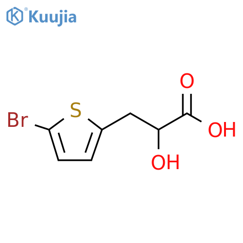 3-(5-bromothiophen-2-yl)-2-hydroxypropanoic acid structure