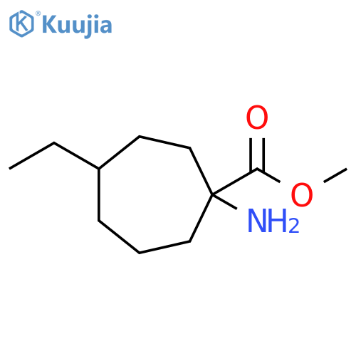 methyl 1-amino-4-ethylcycloheptane-1-carboxylate structure