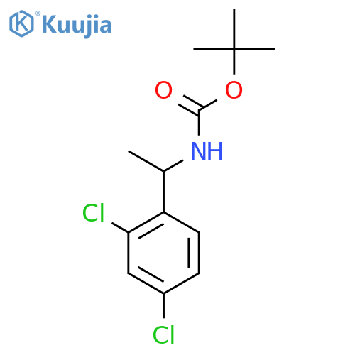 tert-butyl N-1-(2,4-dichlorophenyl)ethylcarbamate structure