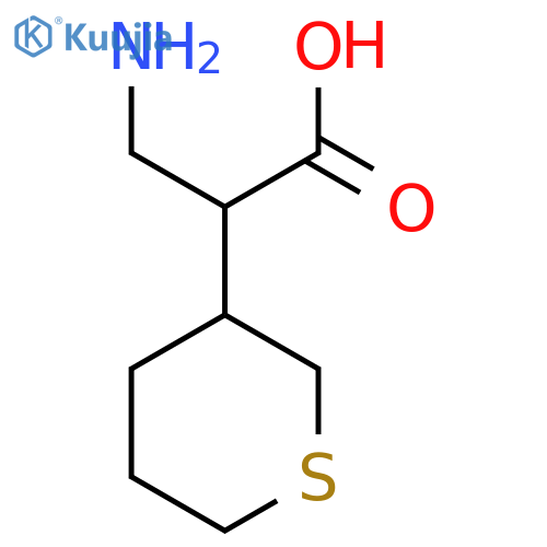 3-amino-2-(thian-3-yl)propanoic acid structure