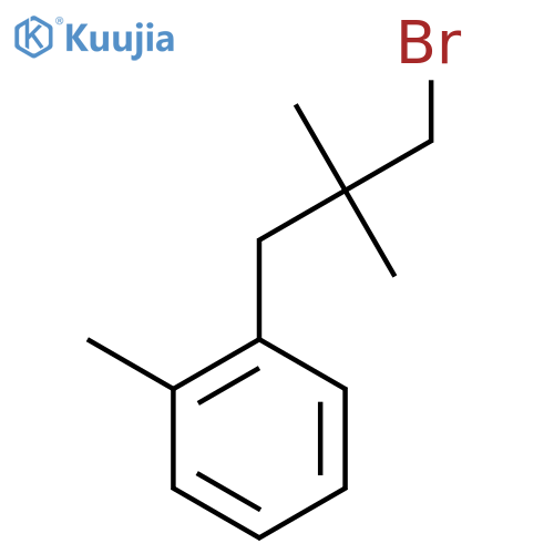 1-(3-Bromo-2,2-dimethylpropyl)-2-methylbenzene structure