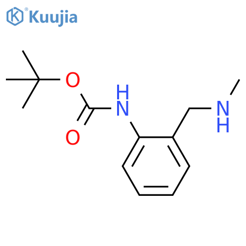tert-butyl N-{2-(methylamino)methylphenyl}carbamate structure