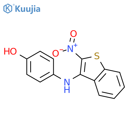 Phenol,4-[(2-nitrobenzo[b]thien-3-yl)amino]- structure