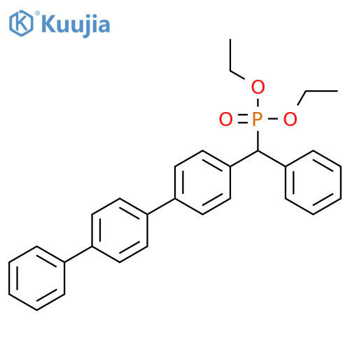 Phosphonic acid, (phenyl[1,1':4',1''-terphenyl]-4-ylmethyl)-, diethyl ester structure