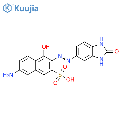 2-Naphthalenesulfonic acid,7-amino-3-[(2,3-dihydro-2-oxo-1H-benzimidazol-5-yl)azo]-4-hydroxy- structure