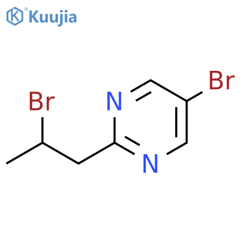 5-bromo-2-(2-bromopropyl)pyrimidine structure
