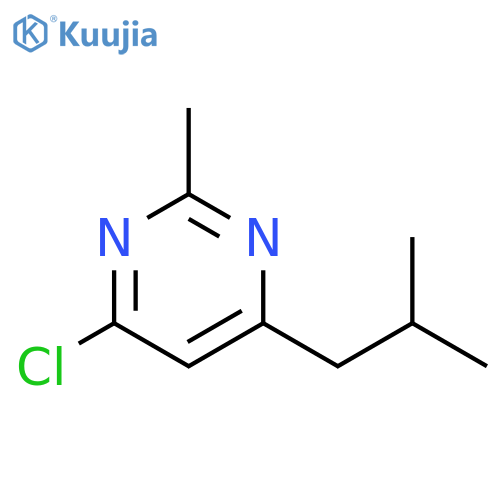 4-chloro-6-isobutyl-2-methylpyrimidine structure