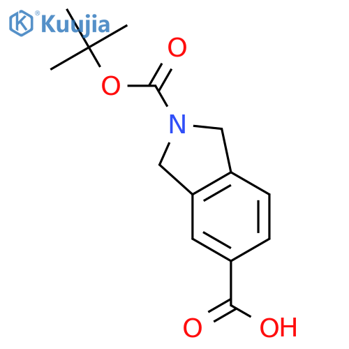 2-(tert-butoxycarbonyl)isoindoline-5-carboxylic acid structure