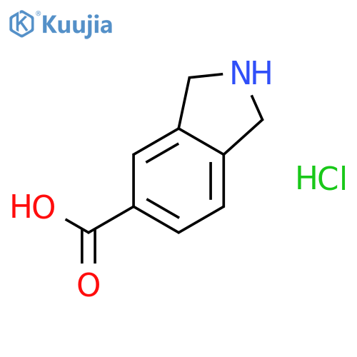 2,3-dihydro-1H-isoindole-5-carboxylic acid hydrochloride structure