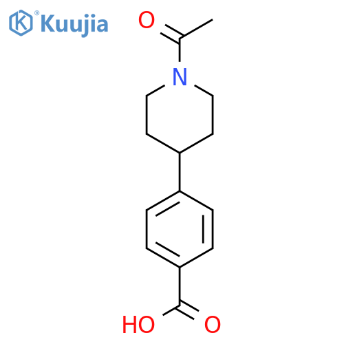 4-(1-Acetylpiperidin-4-yl)benzoic acid structure