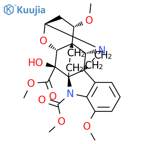 6H,13aH-1,3a-Ethano-3,5a-methano-1H,3H-indolo[2,3-h]pyrrolo[3,2,1-ij][3,1]benzoxazine-6,14-dicarboxylicacid, 4,5,11,12-tetrahydro-14-hydroxy-7,15-dimethoxy-, dimethyl ester, (1S,3R,3aS,5aS,10bR,13aR,14R,15S)- structure