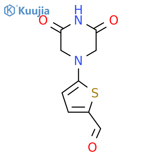 5-(3,5-Dioxopiperazin-1-yl)thiophene-2-carbaldehyde structure