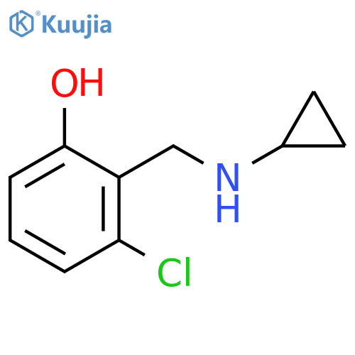 3-chloro-2-(cyclopropylamino)methylphenol structure