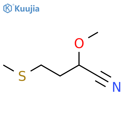 2-methoxy-4-(methylsulfanyl)butanenitrile structure