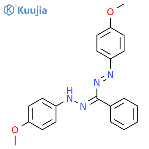 Methanone,[2-(4-methoxyphenyl)diazenyl]phenyl-, 2-(4-methoxyphenyl)hydrazone structure