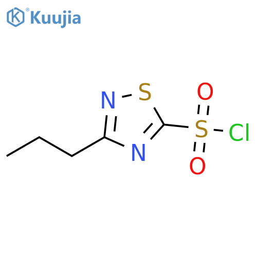 3-PROPYL-1,2,4-THIADIAZOLE-5-SULFONYL CHLORIDE structure