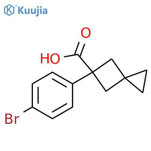 5-(4-bromophenyl)spiro2.3hexane-5-carboxylic acid structure