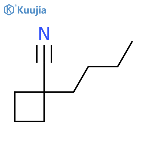 1-butylcyclobutane-1-carbonitrile structure