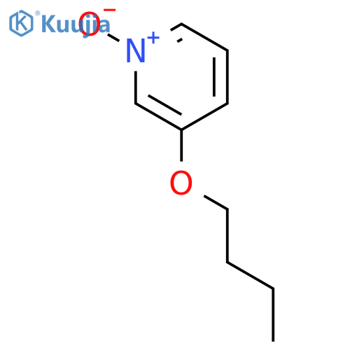 Pyridine, 3-butoxy-, 1-oxide structure