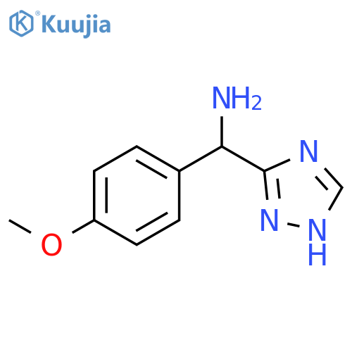 (4-methoxyphenyl)-(1H-1,2,4-triazol-3-yl)methanamine structure