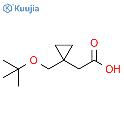 2-{1-(tert-butoxy)methylcyclopropyl}acetic acid structure
