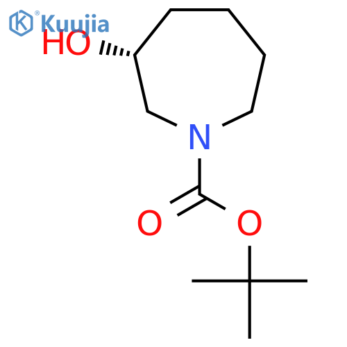 tert-butyl (3R)-3-hydroxyazepane-1-carboxylate structure
