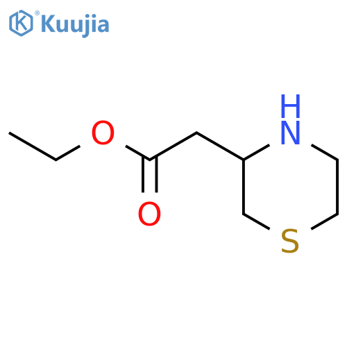 ethyl 2-(thiomorpholin-3-yl)acetate structure