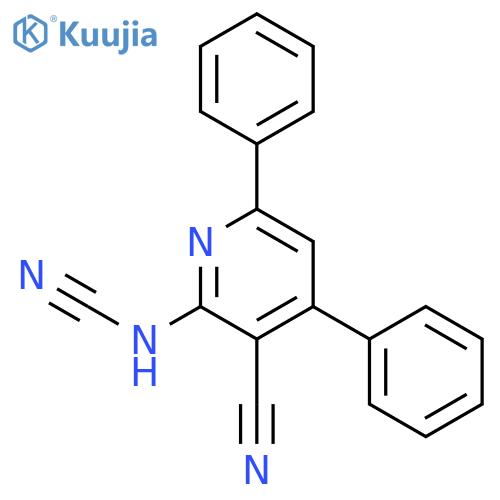 Cyanamide, (3-cyano-4,6-diphenyl-2-pyridinyl)- structure