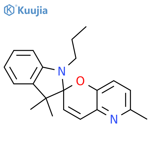 Spiro[2H-indole-2,2'-[2H]pyrano[3,2-b]pyridine], 1,3-dihydro-3,3,6'-trimethyl-1-propyl- structure