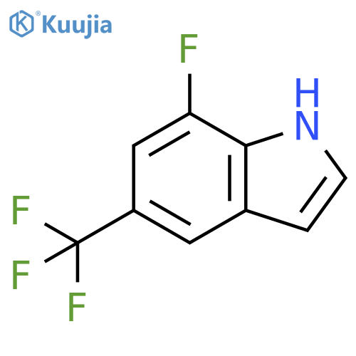 7-fluoro-5-(trifluoromethyl)-1H-indole structure