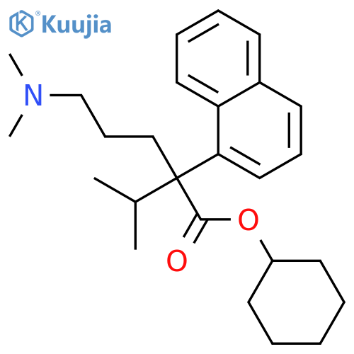 1-Naphthaleneaceticacid, a-[3-(dimethylamino)propyl]-a-(1-methylethyl)-, cyclohexylester structure