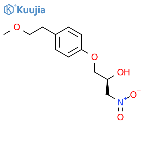 2-Propanol, 1-[4-(2-methoxyethyl)phenoxy]-3-nitro-, (2S)- structure
