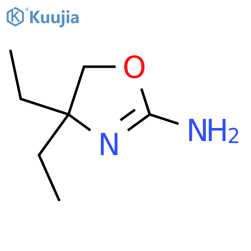 4,4-Diethyl-4,5-dihydro-1,3-oxazol-2-amine structure