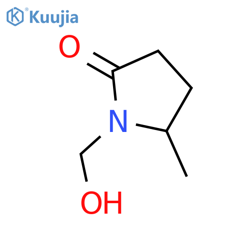 2-Pyrrolidinone, 1-(hydroxymethyl)-5-methyl-, (±)- structure
