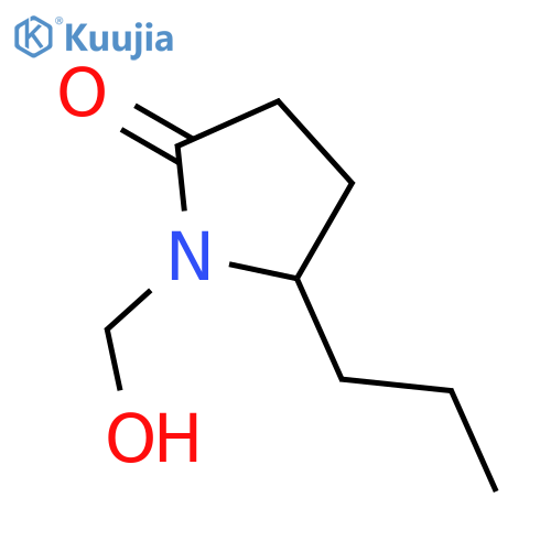 2-Pyrrolidinone, 1-(hydroxymethyl)-5-propyl-, (±)- structure