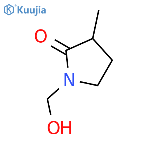 2-Pyrrolidinone, 1-(hydroxymethyl)-3-methyl-, (±)- structure