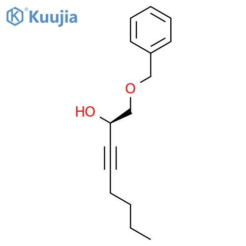 3-Octyn-2-ol, 1-(phenylmethoxy)-, (R)- structure