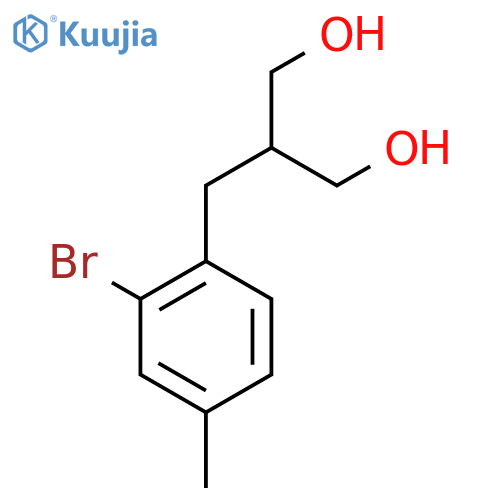 2-(2-Bromo-4-methylbenzyl)propane-1,3-diol structure
