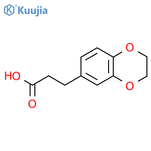3-(2,3-dihydro-1,4-benzodioxin-6-yl)propanoic acid structure