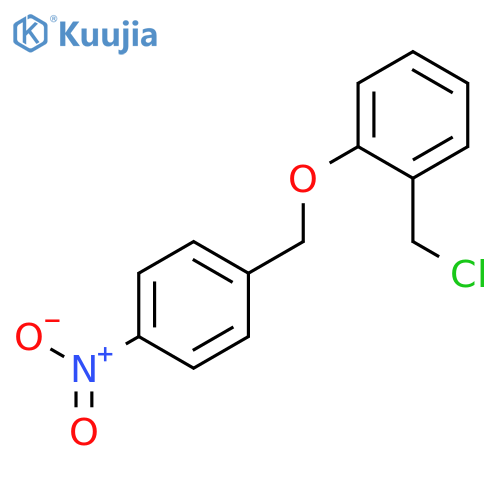 Benzene, 1-(chloromethyl)-2-[(4-nitrophenyl)methoxy]- structure