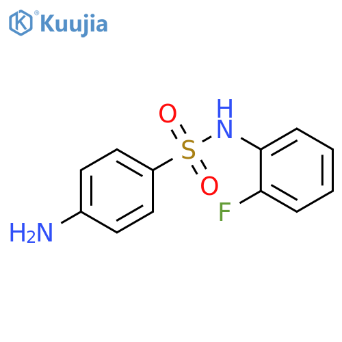 4-amino-N-(2-fluorophenyl)benzenesulfonamide structure