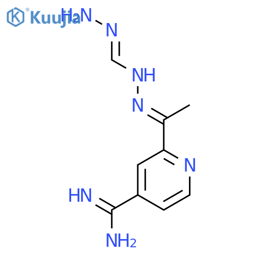4-Pyridinecarboximidamide, 2-[1-[(aminoiminomethyl)hydrazono]ethyl]- structure